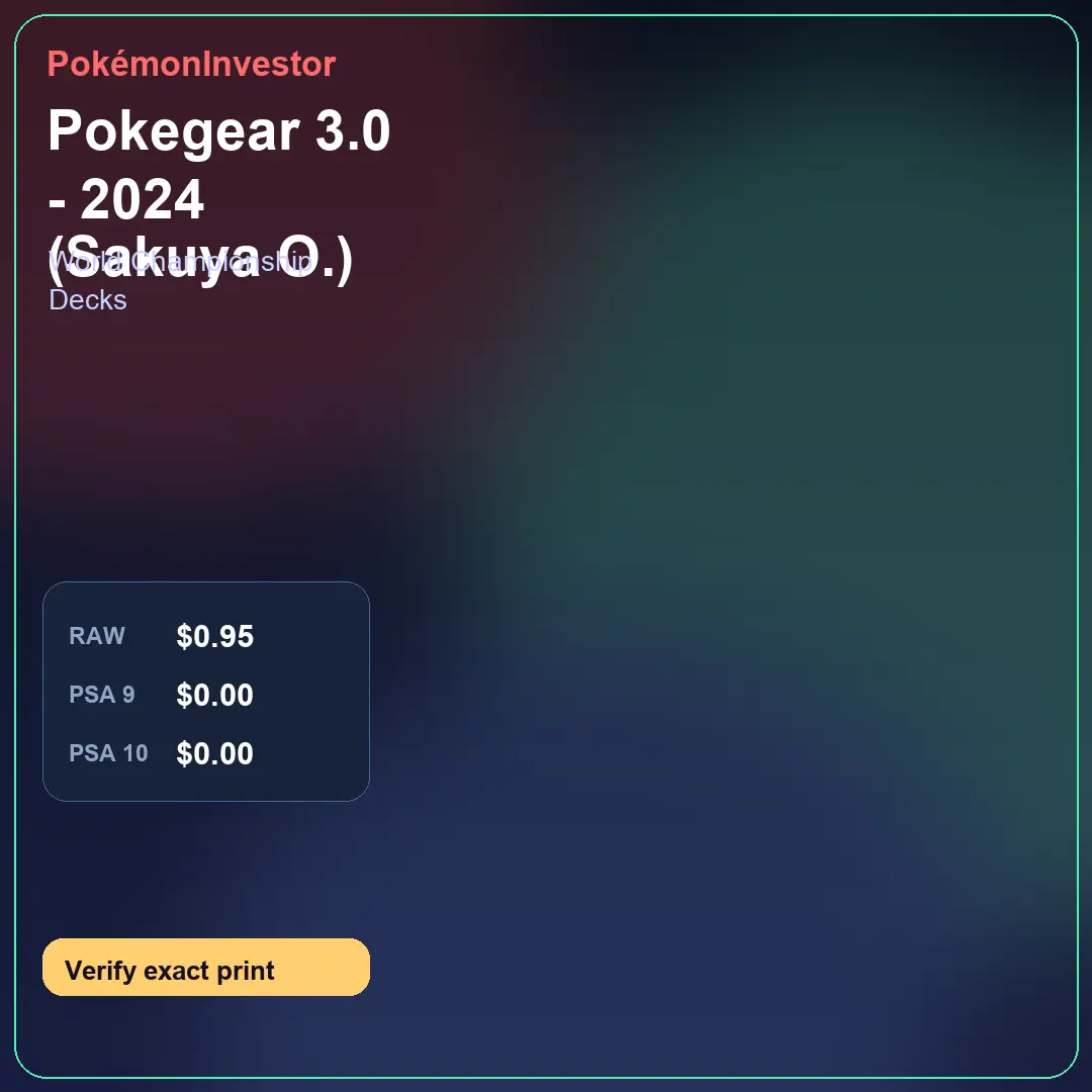 Card research image for Pokegear 3.0 - 2024 (Sakuya O.)