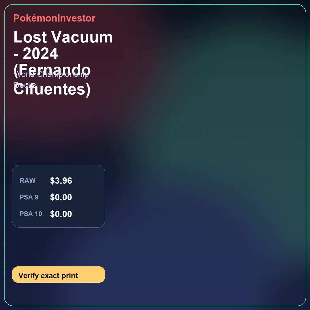 Card research image for Lost Vacuum - 2024 (Fernando Cifuentes)