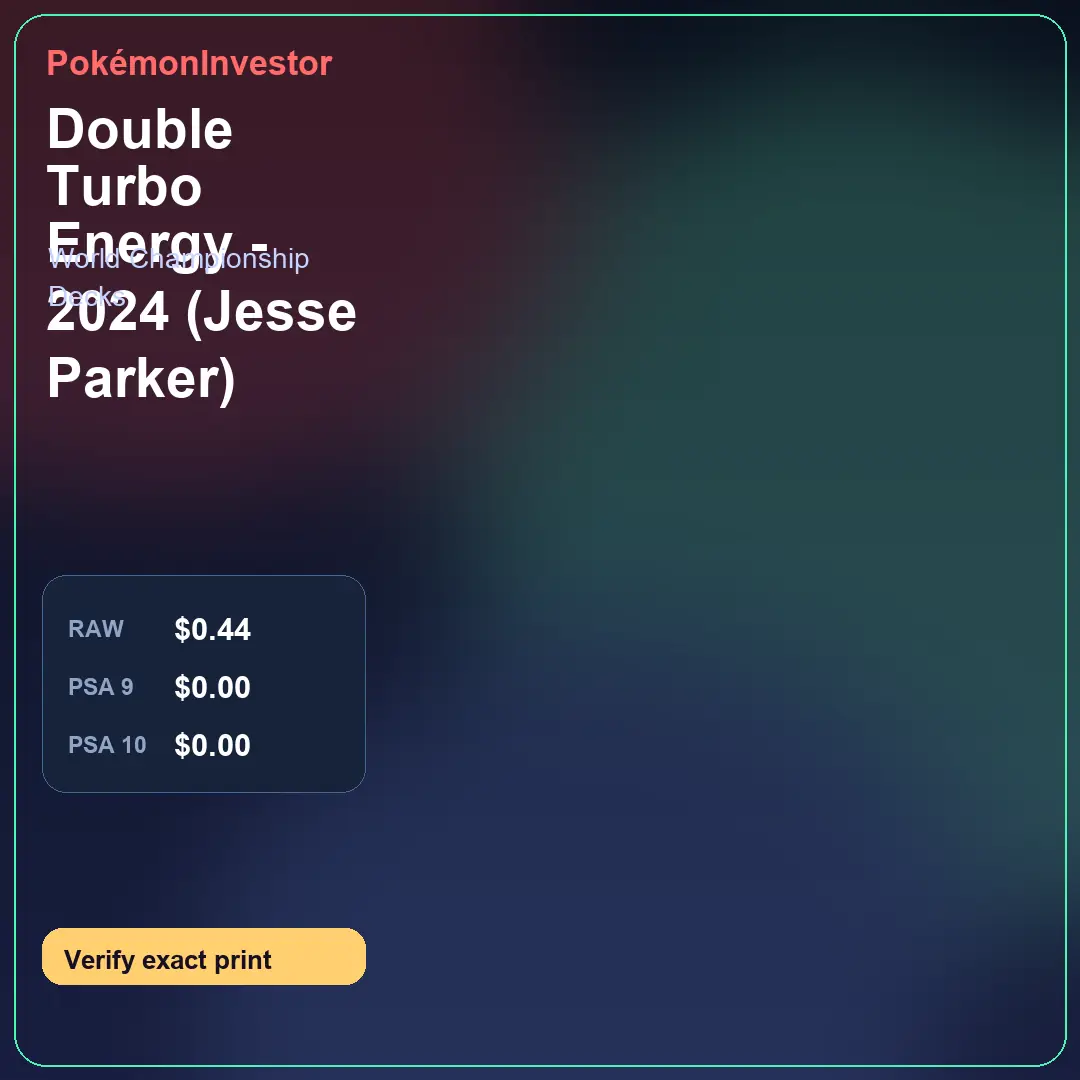 Card research image for Double Turbo Energy - 2024 (Jesse Parker)