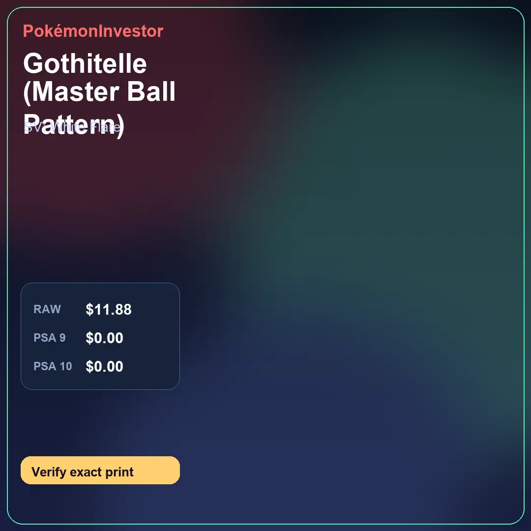 Card research image for Gothitelle (Master Ball Pattern)