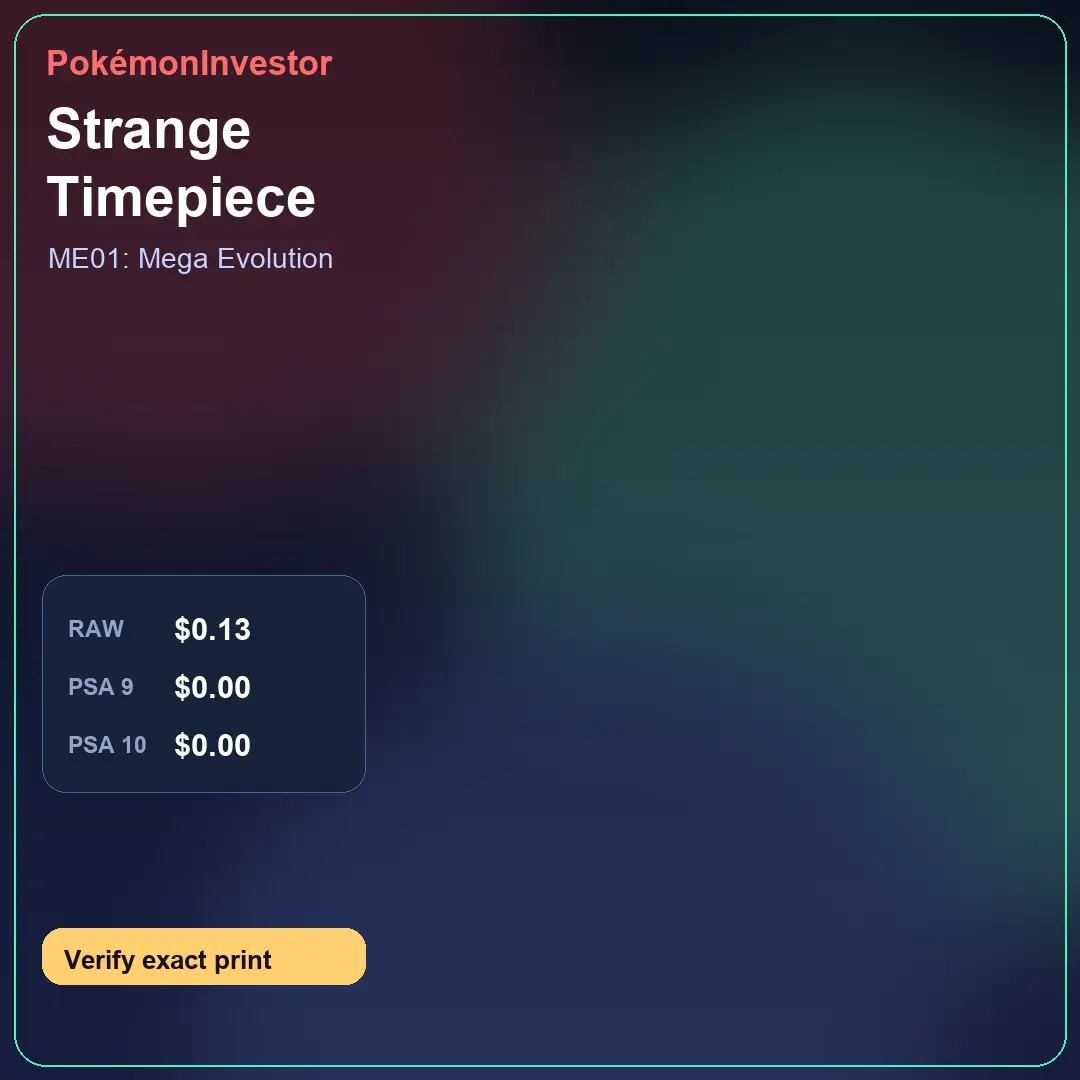 Card research image for Strange Timepiece