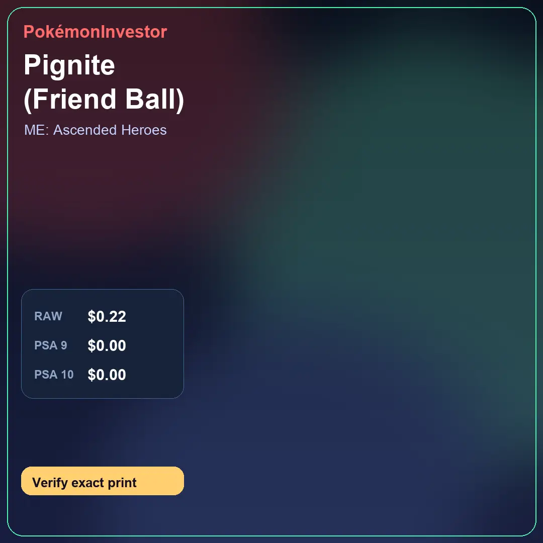Card research image for Pignite (Friend Ball)