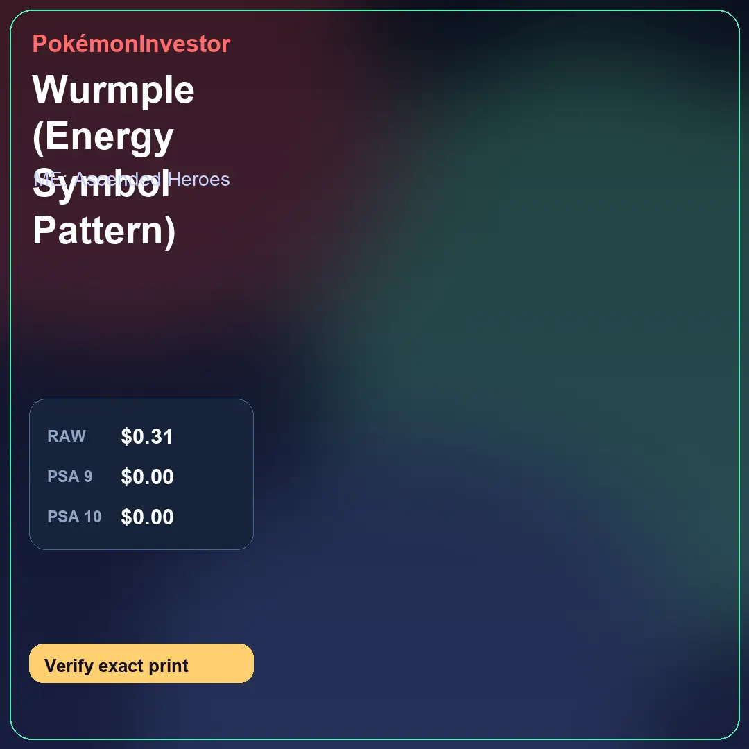 Card research image for Wurmple (Energy Symbol Pattern)
