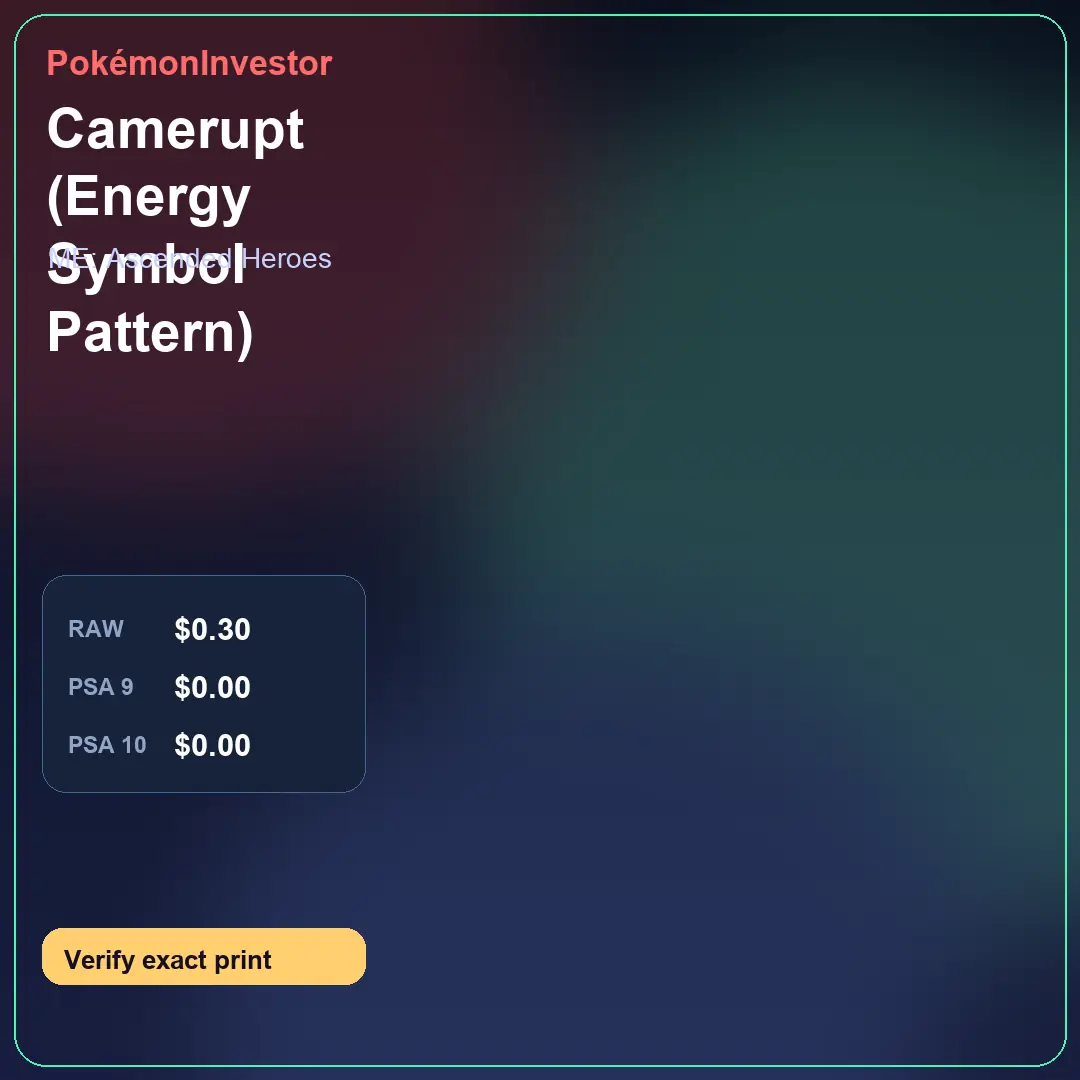 Card research image for Camerupt (Energy Symbol Pattern)