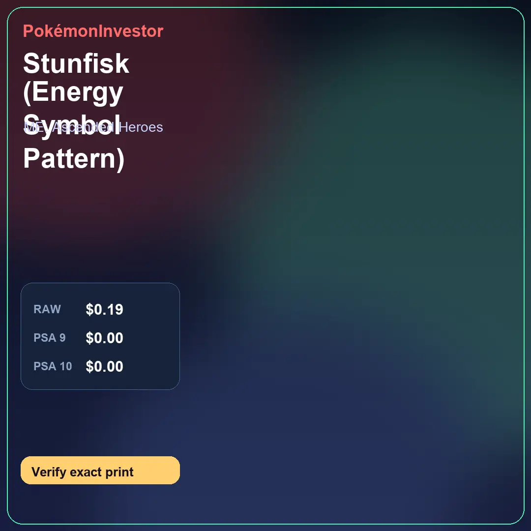 Card research image for Stunfisk (Energy Symbol Pattern)