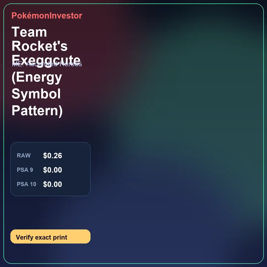 Card research image for Team Rocket's Exeggcute (Energy Symbol Pattern)