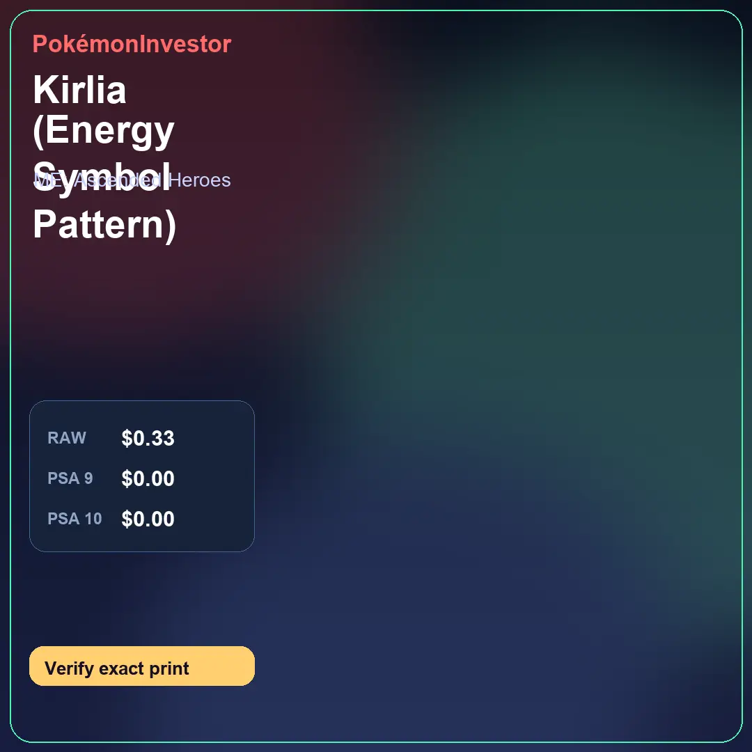 Card research image for Kirlia (Energy Symbol Pattern)