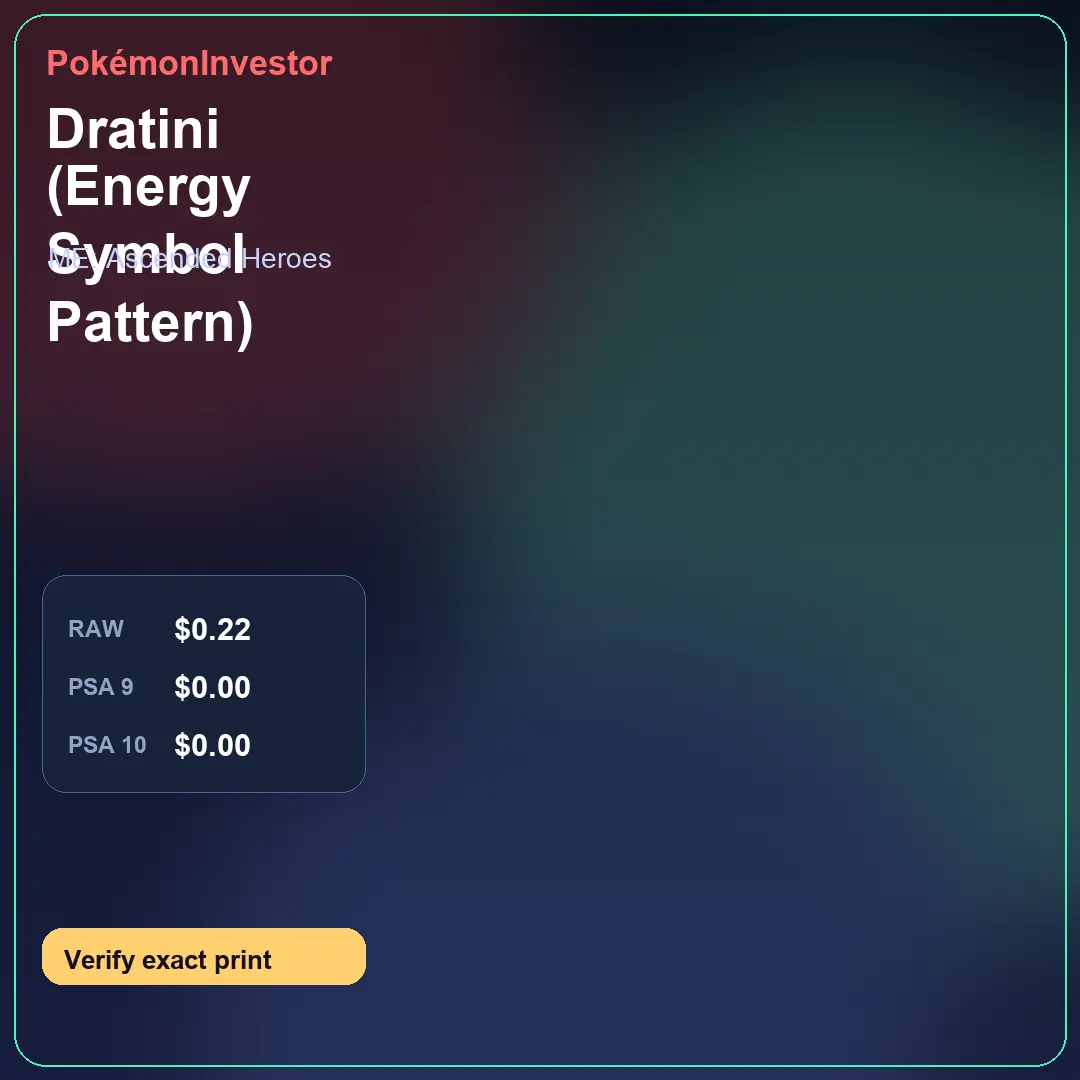 Card research image for Dratini (Energy Symbol Pattern)