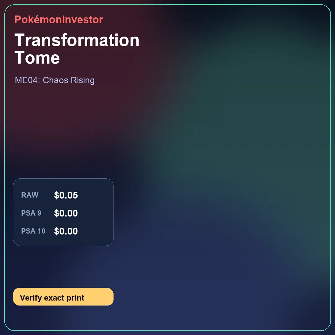 Card research image for Transformation Tome