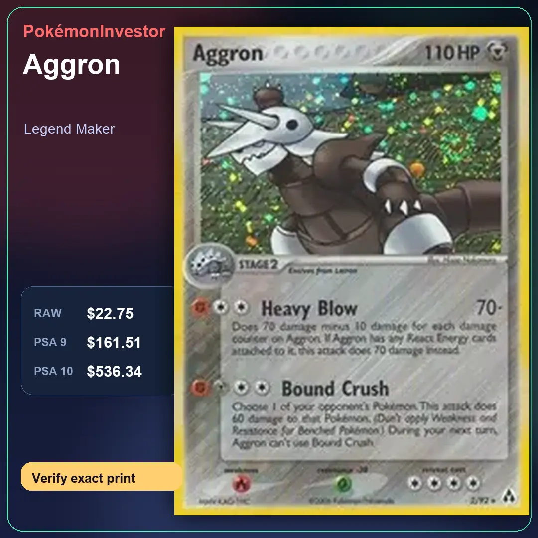 Card research image for Aggron