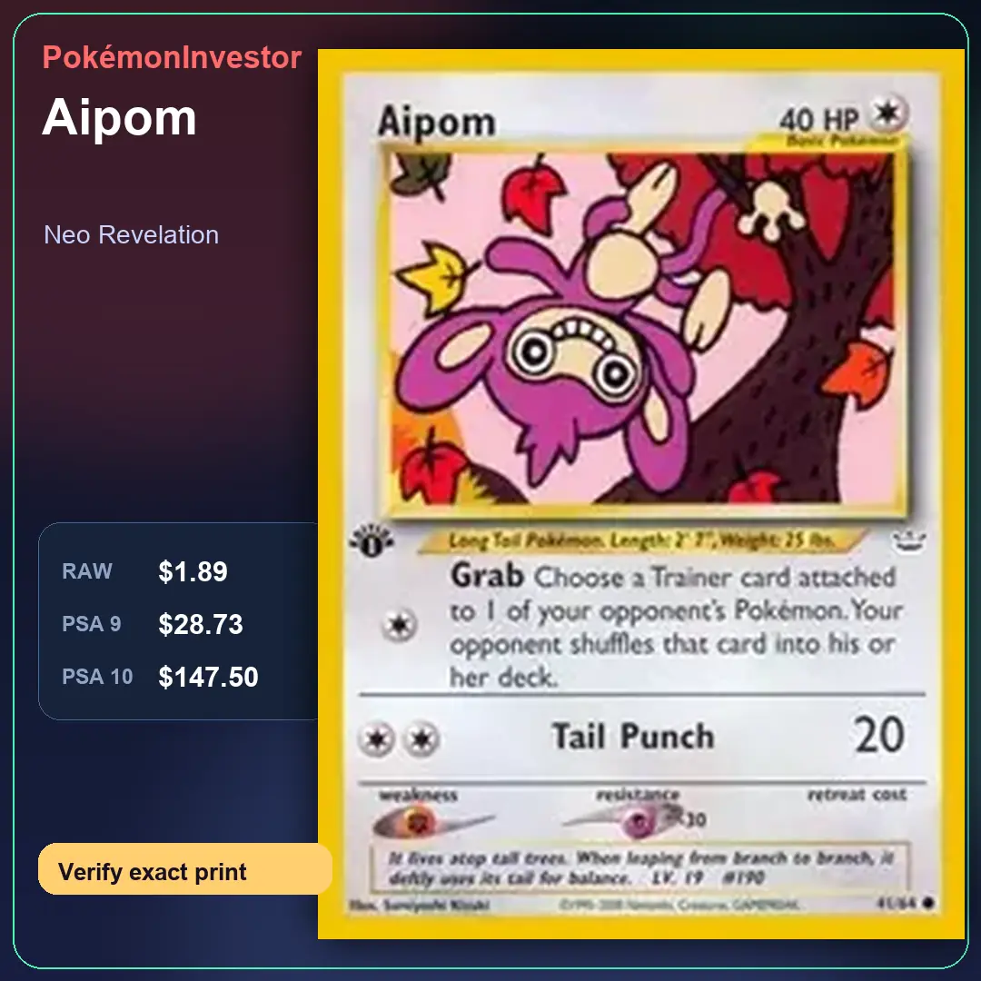 Card research image for Aipom