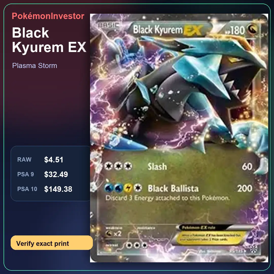 Card research image for Black Kyurem EX