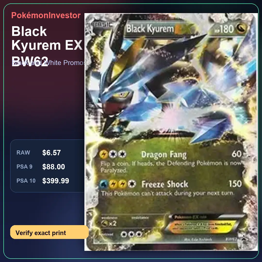 Card research image for Black Kyurem EX - BW62