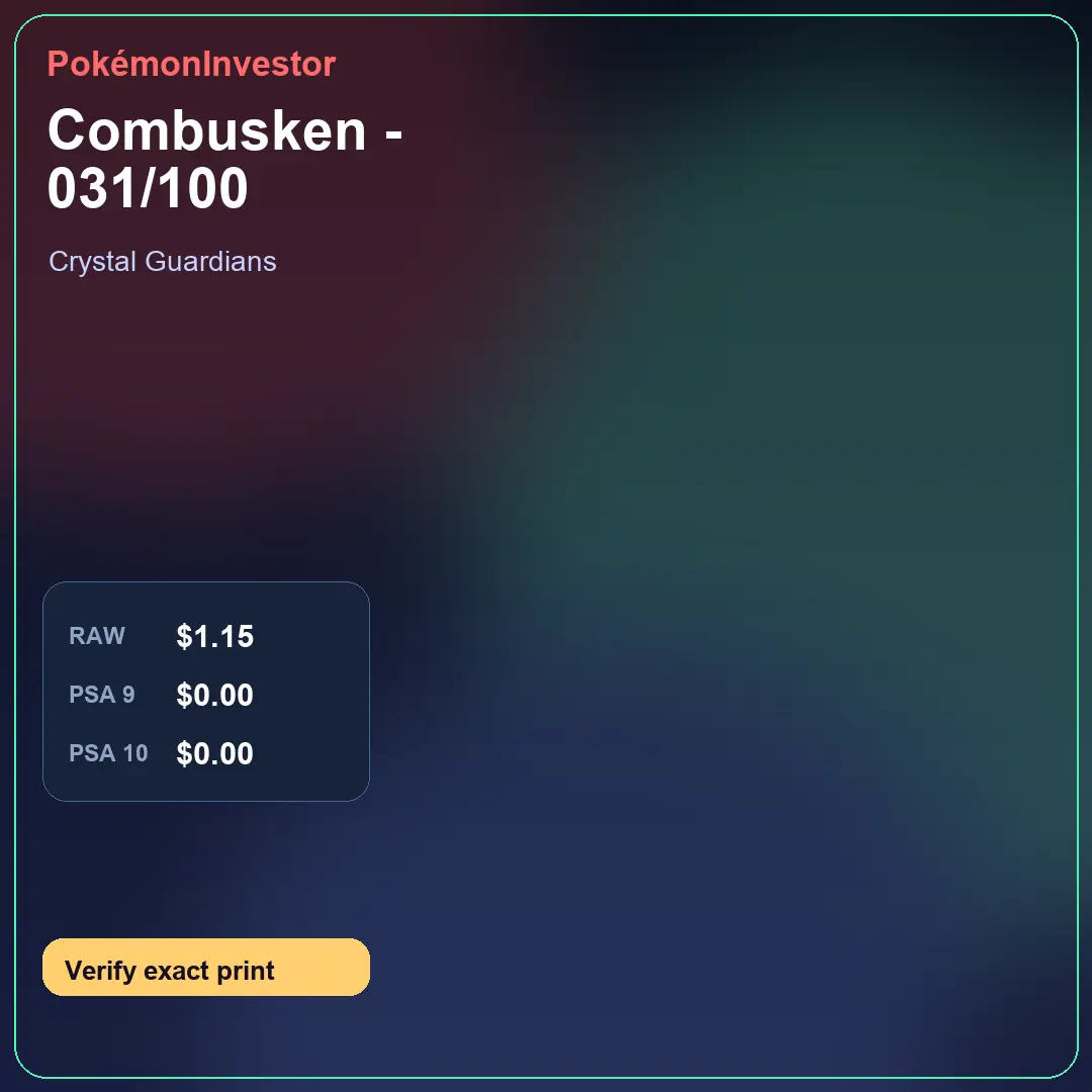 Card research image for Combusken - 031/100