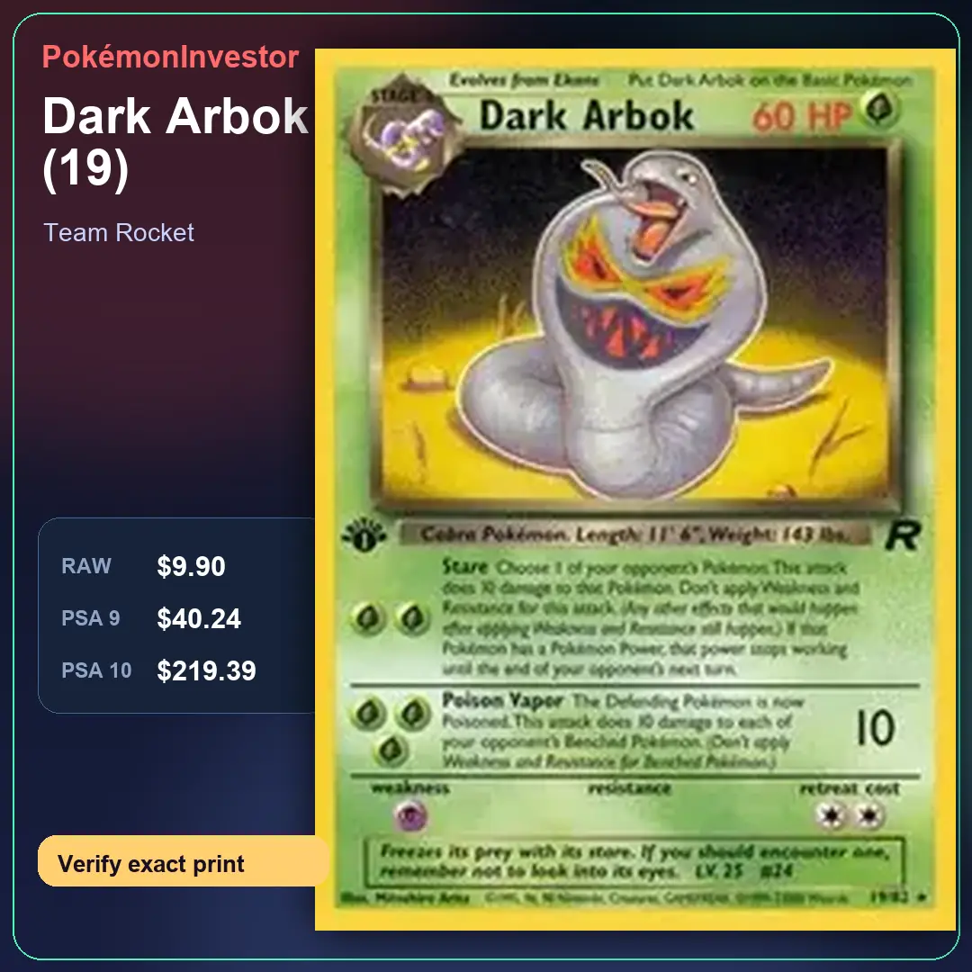 Card research image for Dark Arbok (19)