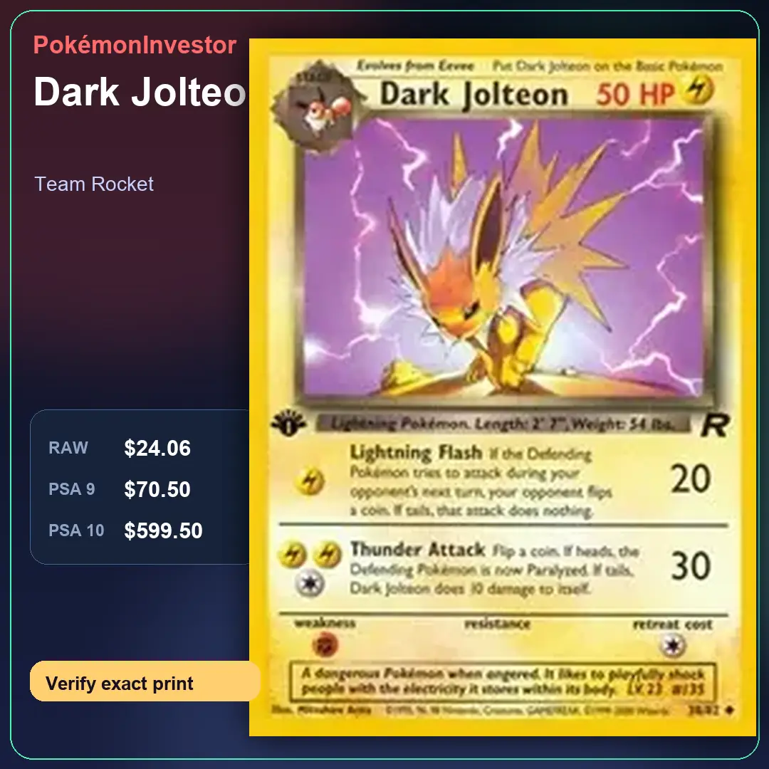 Card research image for Dark Jolteon