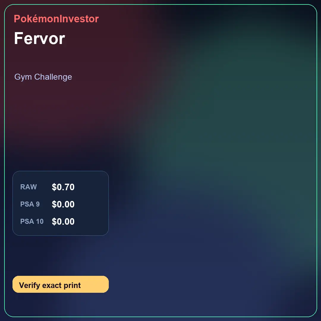 Card research image for Fervor