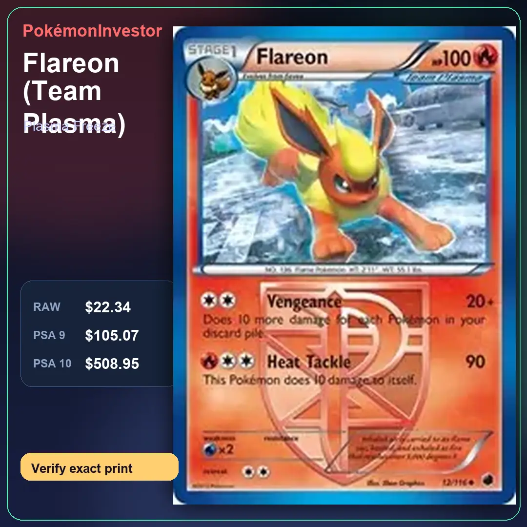 Card research image for Flareon (Team Plasma)