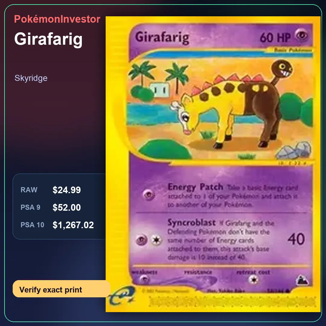 Card research image for Girafarig