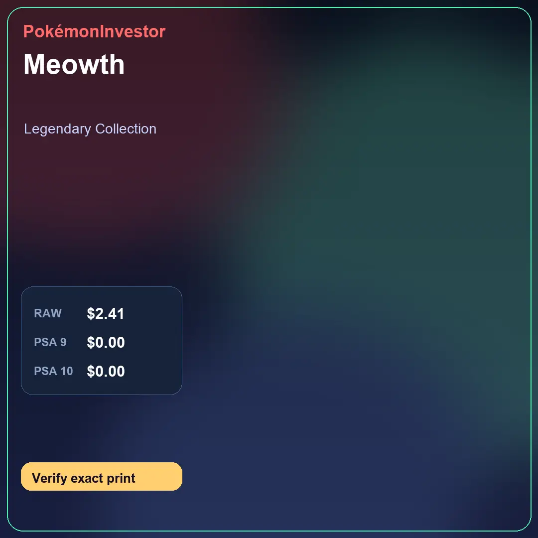 Card research image for Meowth