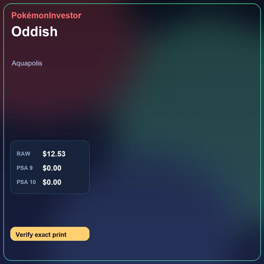 Card research image for Oddish
