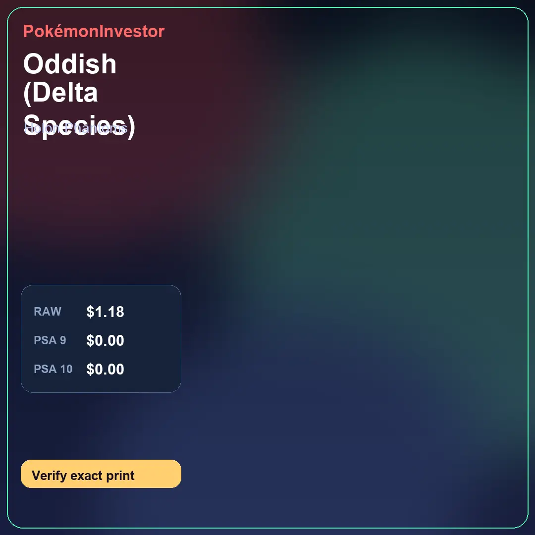 Card research image for Oddish (Delta Species)