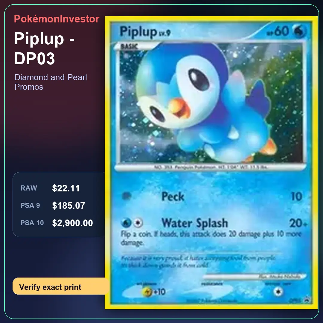 Card research image for Piplup - DP03