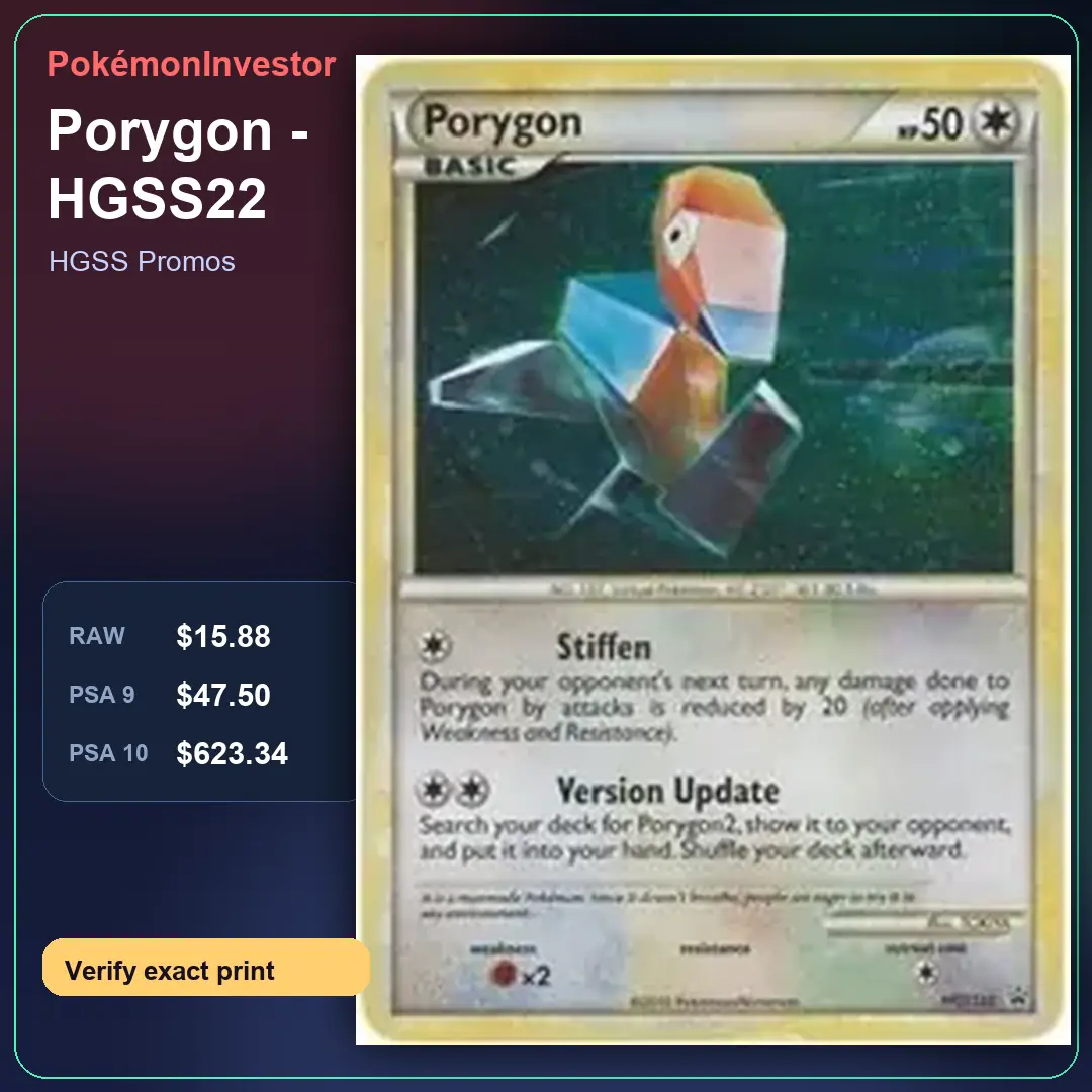 Card research image for Porygon - HGSS22