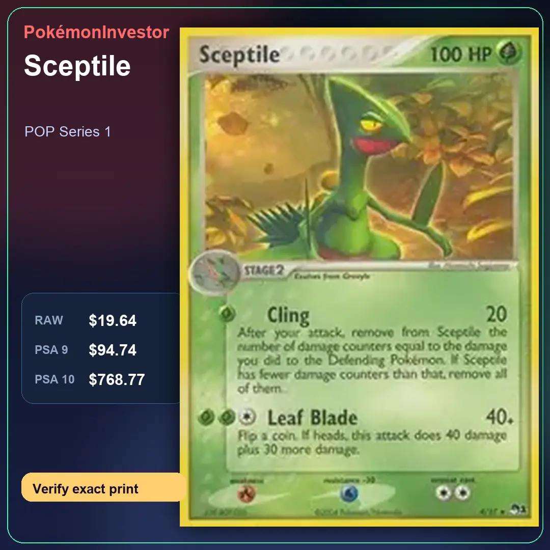 Card research image for Sceptile