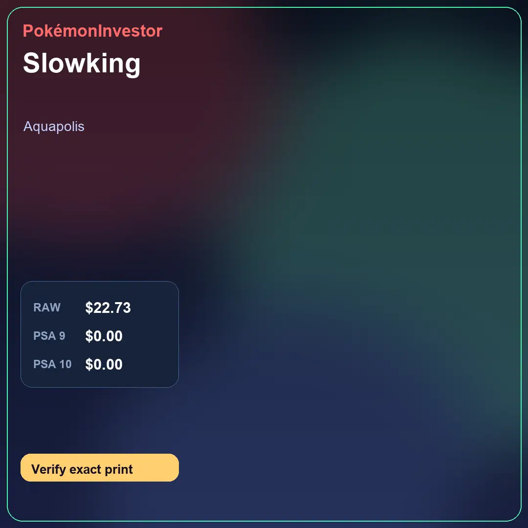 Card research image for Slowking