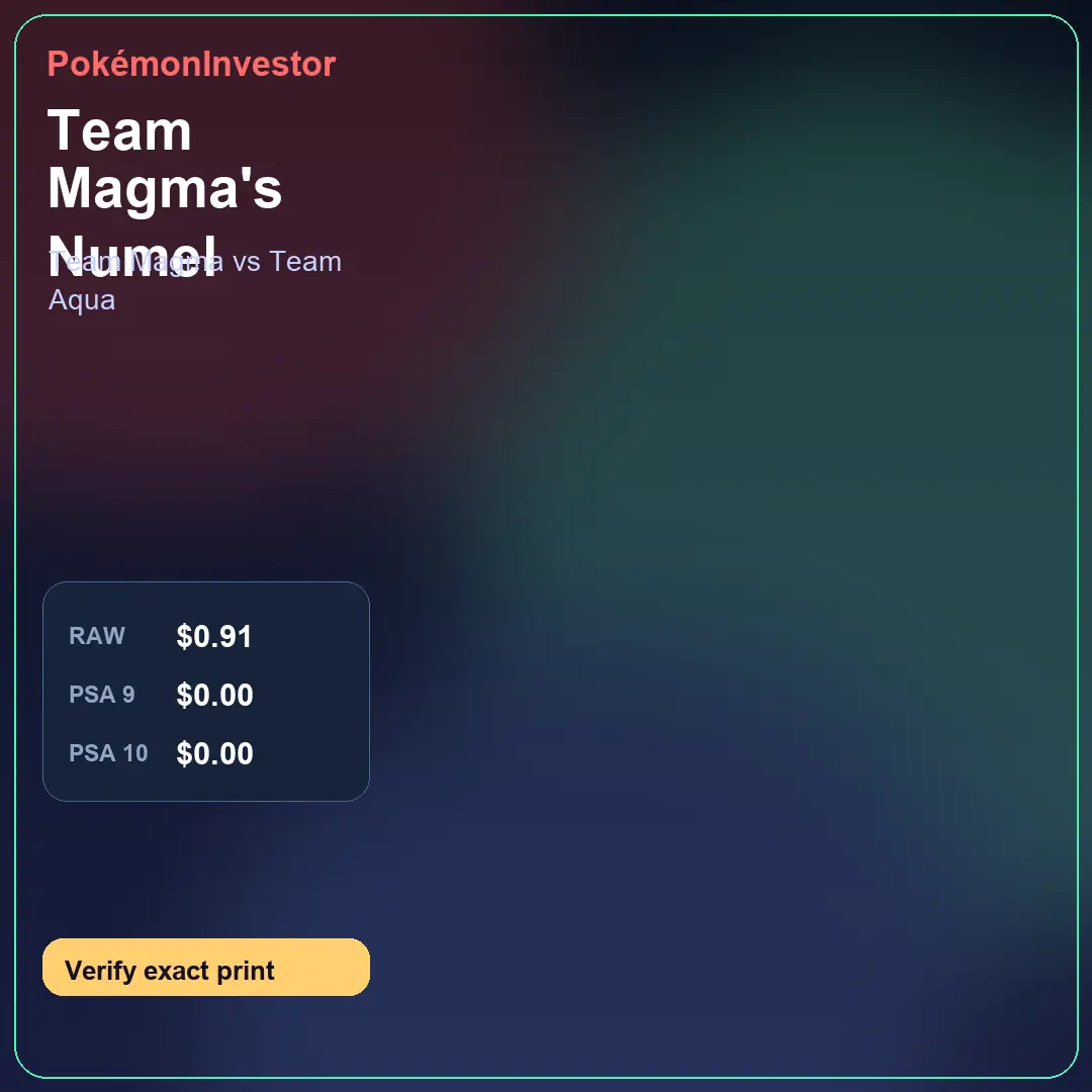 Card research image for Team Magma's Numel