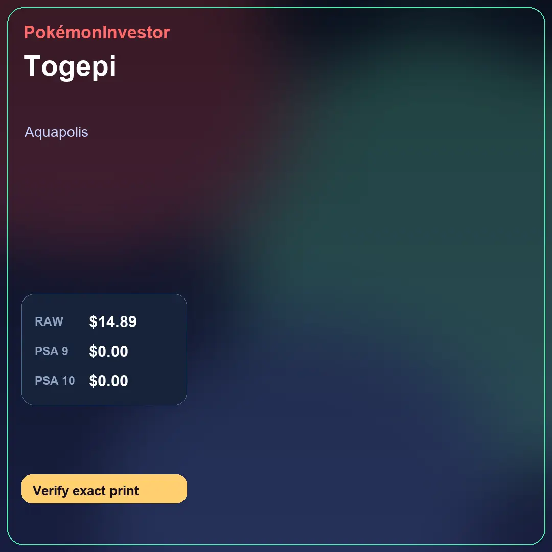 Card research image for Togepi