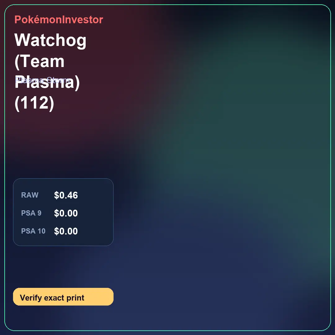 Card research image for Watchog (Team Plasma) (112)