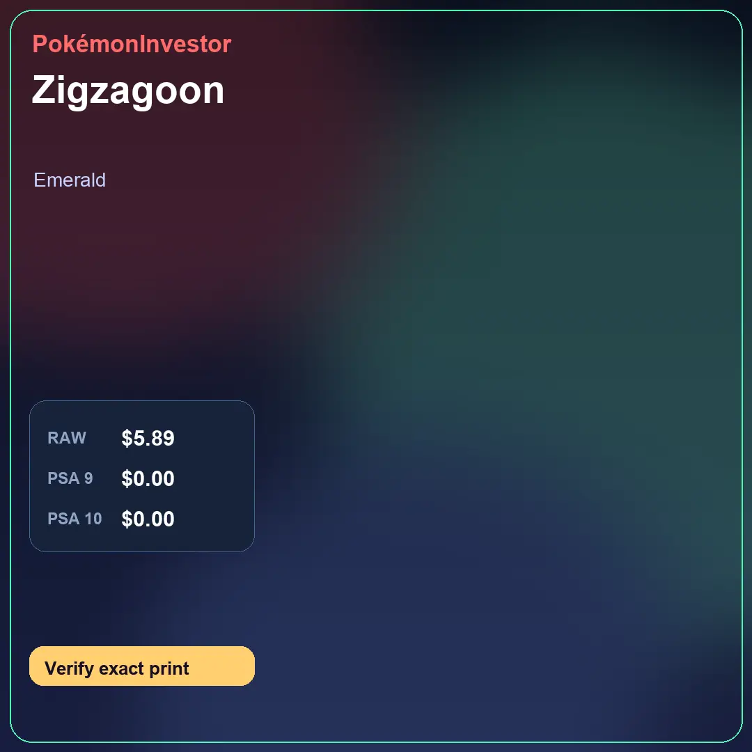 Card research image for Zigzagoon