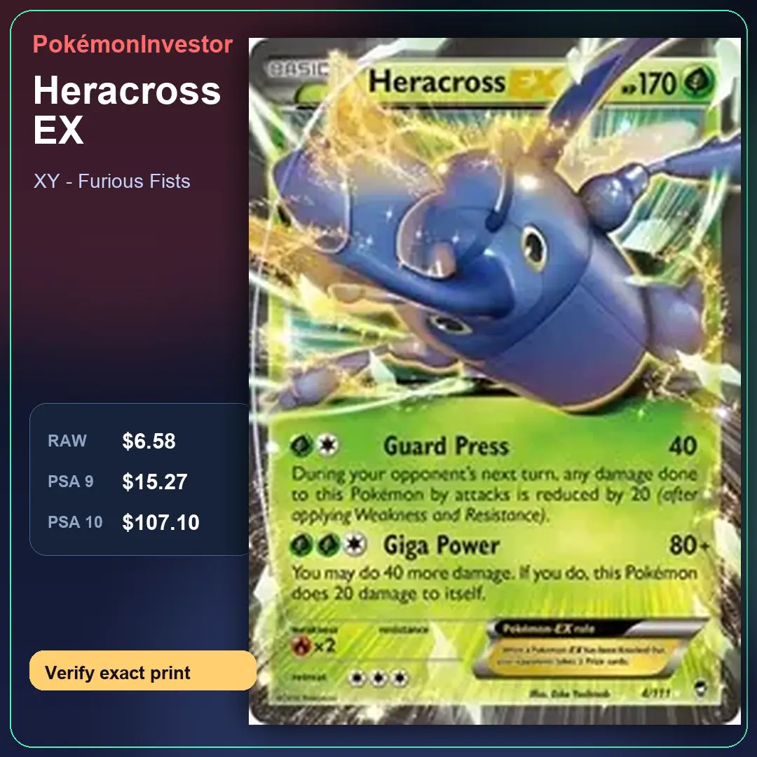 Card research image for Heracross EX