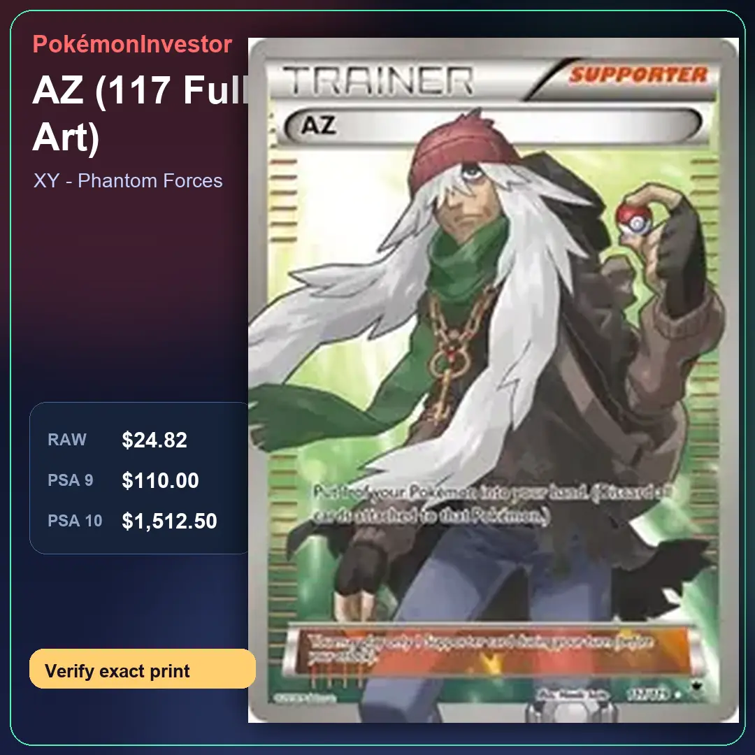 Card research image for AZ (117 Full Art)