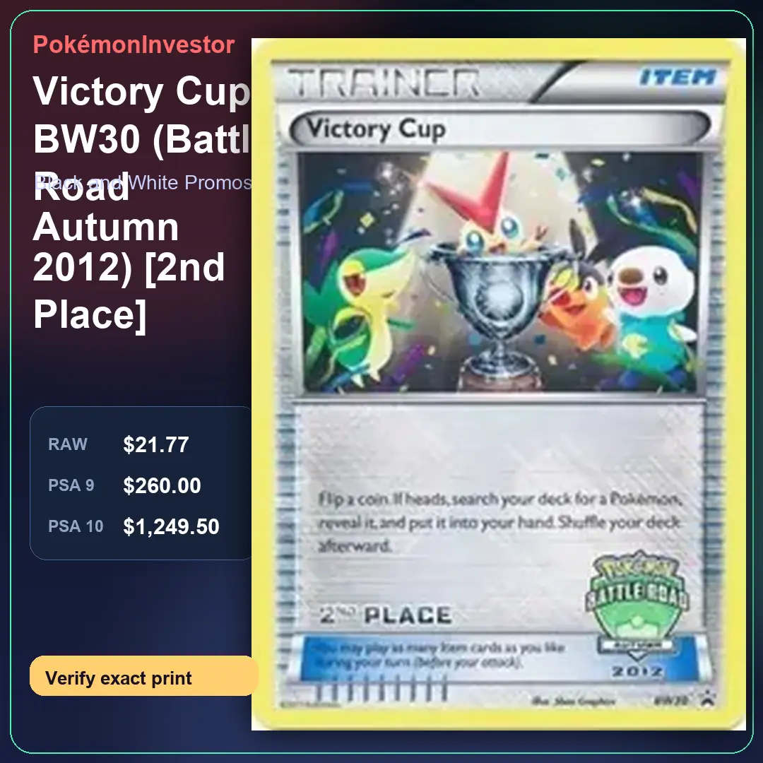 Card research image for Victory Cup - BW30 (Battle Road Autumn 2012) [2nd Place]