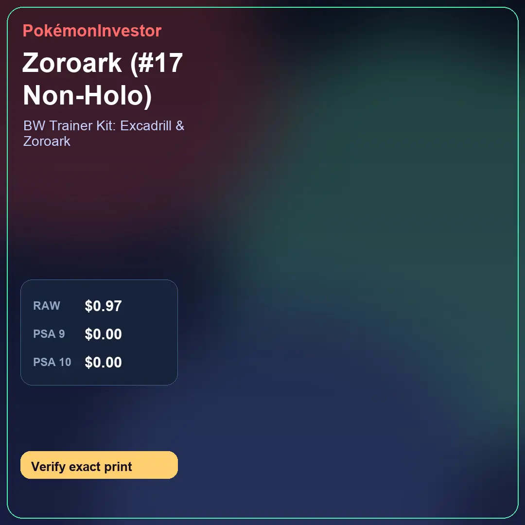Card research image for Zoroark (#17 Non-Holo)